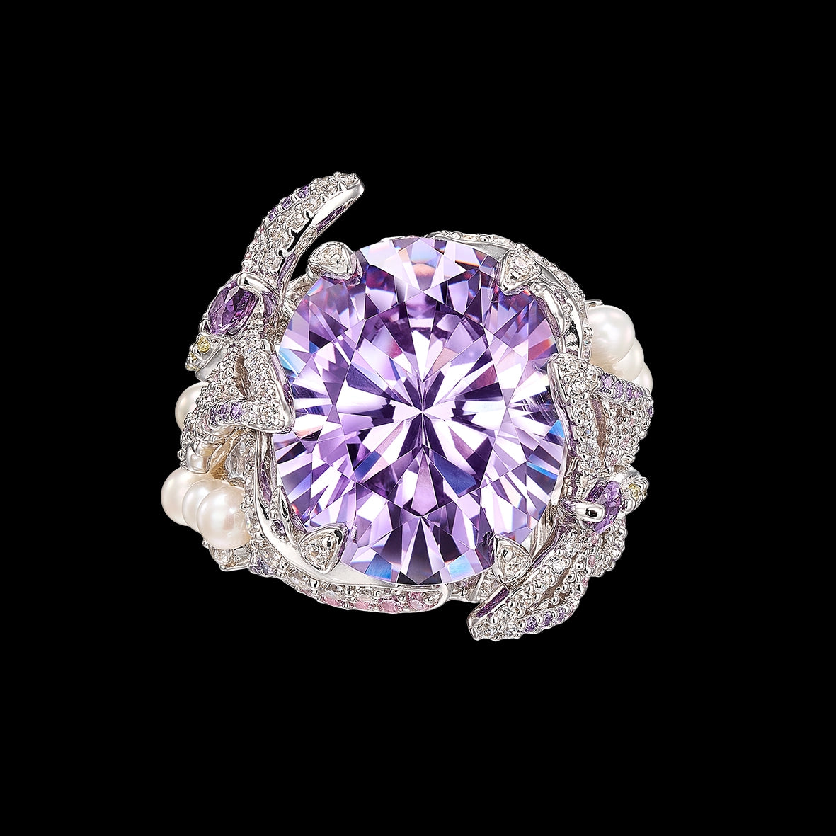Lilac Swallowtail Ring
